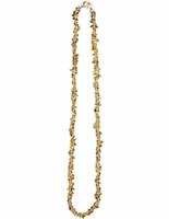 Citrien splitketting smal met splitsteentjes 45 cm lang - thumbnail