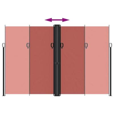 VidaXL Windscherm uittrekbaar 220x1200 cm terracottakleurig