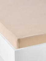 Baby dekbedovertrek effen in biologisch katoenen gaas* vanille - thumbnail