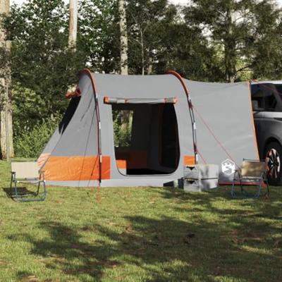 VidaXL Autotent 2-persoons waterdicht grijs en oranje