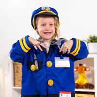 Melissa & Doug verkleedset politie inclusief walkietalkie met geluid - thumbnail