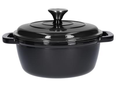 SILVERCREST Gietijzeren pan 22 cm 2,8 L (Zwart)