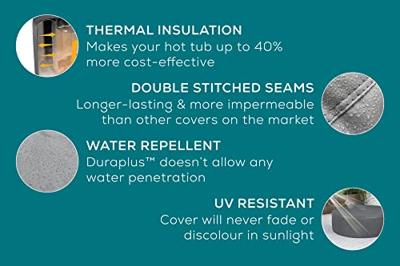 Lay-z-spa thermische afdekking vierkant 180 cm Hortus - Hortus