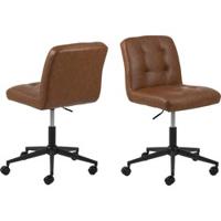 Bendt Bureaustoel 'Lennix' PU, kleur Donkerbruin - thumbnail