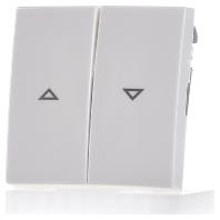 Busch-Jaeger 2504-914 Jaloezie-schakelaar/-knop Afdekking Busch-balance SI Alpine-wit 1 stuk(s)