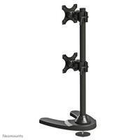 Neomounts FPMA-D700DDV Monitorvoet 2-voudig 25,4 cm (10) - 68,6 cm (27) Zwart In hoogte verstelbaar, Kantelbaar, Zwenkbaar, Roteerbaar - thumbnail