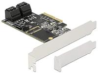 DeLOCK 5-poorts SATA PCIe x4-kaart adapter - thumbnail