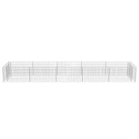 Gabion plantenbak verhoogd 450x90x50 cm gegalvaniseerd staal - thumbnail