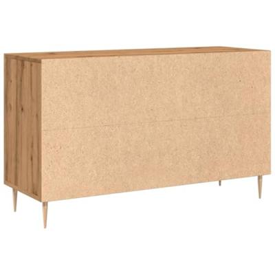 Dressoir 100x36x60 cm bewerkt hout artisanaal eikenkleurig