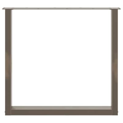 Eettafelpoten 2 st U-vormig 90x(72-73) cm staal naturel Eettafelpoten 2 st U-vormig 90x(72-73) cm staal naturel