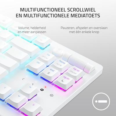 Razer DeathStalker V2 Pro TKL Draadloos Wit - Razer Linear Optical