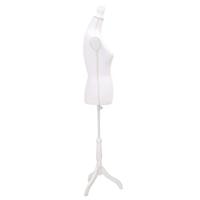 VidaXL Etalagepop torso vrouw wit - thumbnail