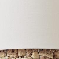 Brilliant HanglampWaterlilly rotan met witte stof - 99826/09 - thumbnail