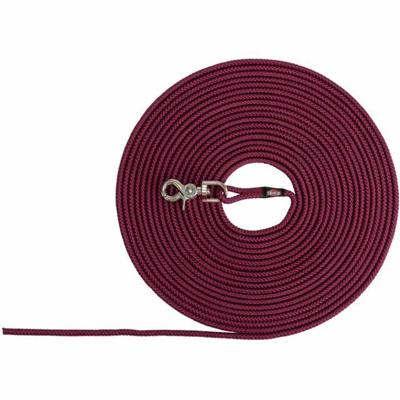 TRIXIE HONDENRIEM SLEEPLIJN ROND ZONDER HANDLUS SANGRIA ROOD 10 MTR X 0,6 CM