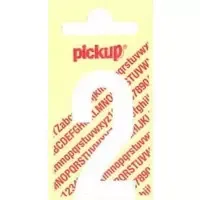 Plakcijfer Nobel 150mm wit 2 Pickup - Pickup - thumbnail