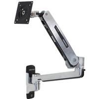 Ergotron LX Sit-Stand Wall Mount LCD Arm Monitor-wandbeugel 1-voudig 25,4 cm (10) - 106,7 cm (42) Aluminium (gepolijst) Kantelbaar, Zwenkbaar, Roteerbaar - thumbnail