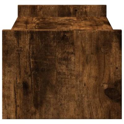 VidaXL Monitorstandaard 50x27x20 cm bewerkt hout gerookt eikenkleurig