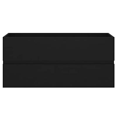 Wastafelkast 100x38,5x45 cm spaanplaat zwart Wastafelkast 100x38,5x45 cm spaanplaat zwart