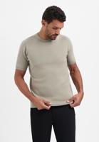 No- Excess Pullover Short Sleeve Crewneck Solid Jacquard 2924 Trui Korte Mouw 018 Clay - thumbnail