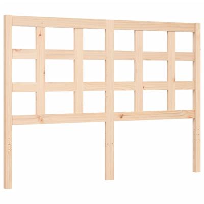 Bedframe met hoofdbord massief hout