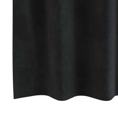 VidaXL Verduisterende gordijnen 2 pcs zwart 140 x 245 cm fluweel