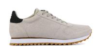 Woden Dames Sneakers in Stof (Beige) - thumbnail
