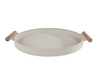 Dienblad Ray beige metaal - thumbnail