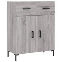Dressoir 69,5x34x90 cm bewerkt hout grijs sonoma eikenkleurig - thumbnail