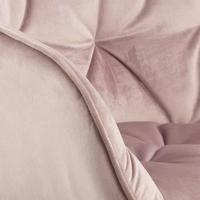 Bendt Eetkamerstoel 'Loren' Velvet, kleur Dusty Rose - thumbnail