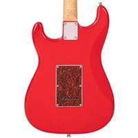 Vintage V60RD Coaster Series Gloss Red elektrische gitaar - thumbnail