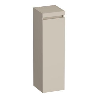 Brauer Joy - Hoge Kast - 120 cm - 1 Deur - Greeploos - Linksdraaiend - Mat Beige