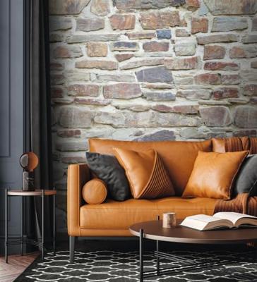 Livingwalls The Wall II - Beige - Stenen Muur - 392511