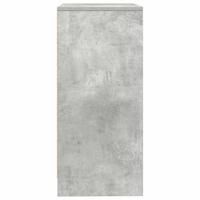 Dressoir 57x34x76 cm bewerkt hout betongrijs - thumbnail