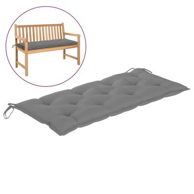 VidaXL Tuinbankkussen 120x50x7 cm oxford stof grijs VidaXL Tuinbankkussen 120x50x7 cm oxford stof grijs