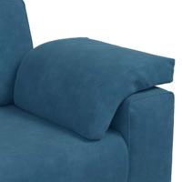 3-zitsbank blauw 178 cm fluweel - thumbnail
