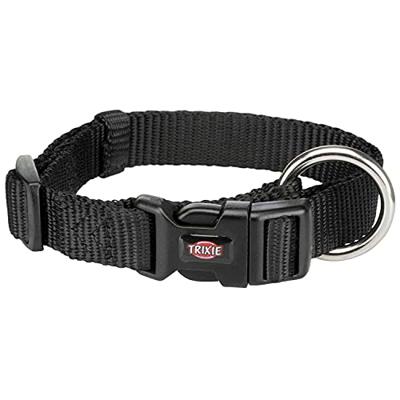 TRIXIE HALSBAND HOND PREMIUM ZWART 30-45X1,5 CM