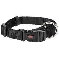 Hondenhalsband Trixie New Premium Zwart S/M 30-45 cm - thumbnail