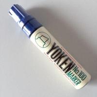 Stift Yoken Giant 100 blauw beitelpunt - thumbnail