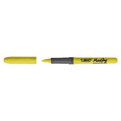 Markeerstift Bic brite liner grip geel