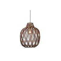 GOOD&MOJO Hanglamp 'Mendoza' Bamboe, 40cm, kleur Naturel/Burgundy - thumbnail