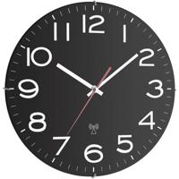 TFA Dostmann 60.3509 Zendergestuurd Wandklok 30 cm x 40 mm Zwart - thumbnail