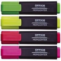 OFFICE products markeerstift, set van 4 stuks, assorti - thumbnail