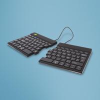 R-Go Split Break ergonomisch Bluetooth toetsenbord, azerty, zwart - thumbnail