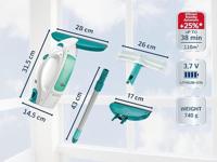 Leifheit 51016 elektrische raamreiniger Blauw, Wit - thumbnail