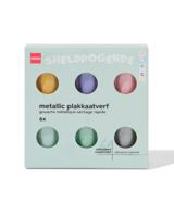 HEMA Plakkaatverf metallic - 6 stuks - thumbnail