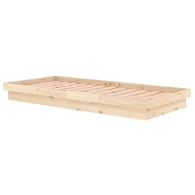 Bedframe massief hout 90x200 cm