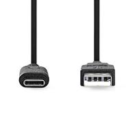 USB 3.1-Kabel (Gen2) | Type-C Male - A Male | 1,0 m | Zwart - thumbnail