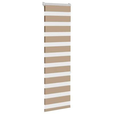 VidaXL Zebra blind 40x150 cm stofbreedte 35,9 cm polyester zandbruin