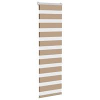VidaXL Zebra blind 40x150 cm stofbreedte 35,9 cm polyester zandbruin - thumbnail