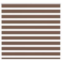 VidaXL Zebra rolgordijn 165x100 cm stofbreedte 160,9cm polyester bruin - thumbnail